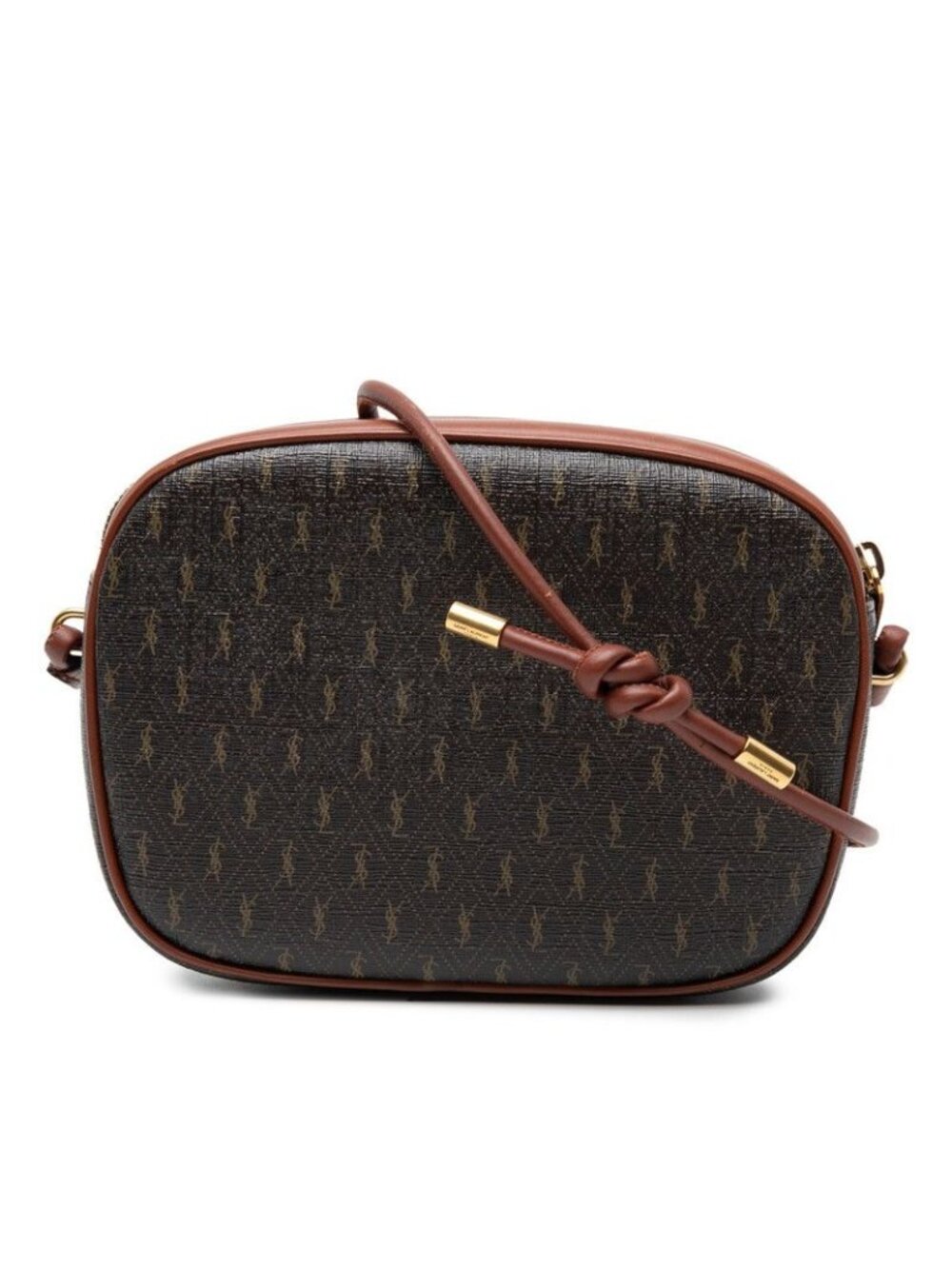 Saint Laurent le Monogram Camera Bag Crossbody Brown Leather